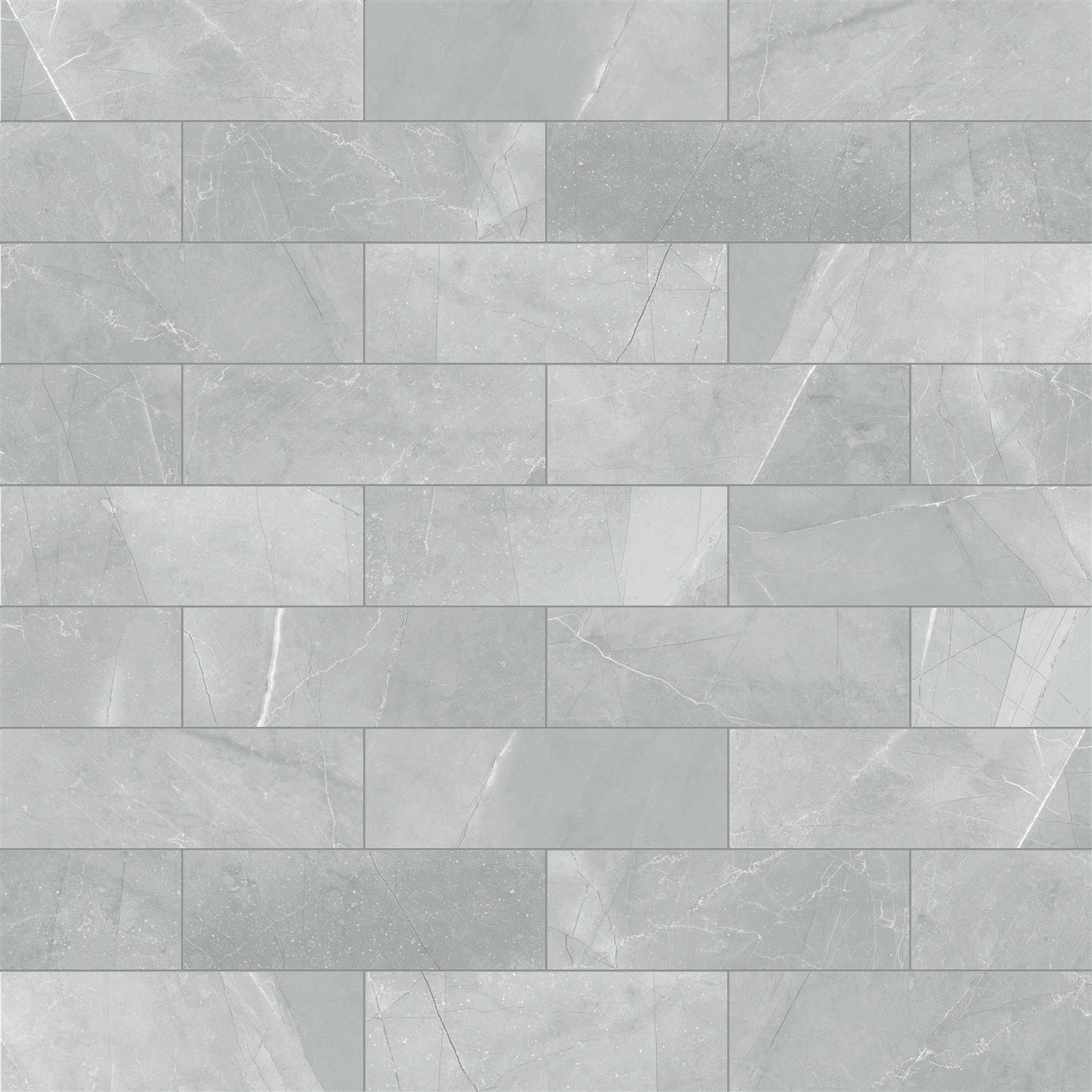 Satori Regent Glossy 8-in x 16-in Glossy Ceramic Marble Look Wall Tile 1001-0210 - Zenithce