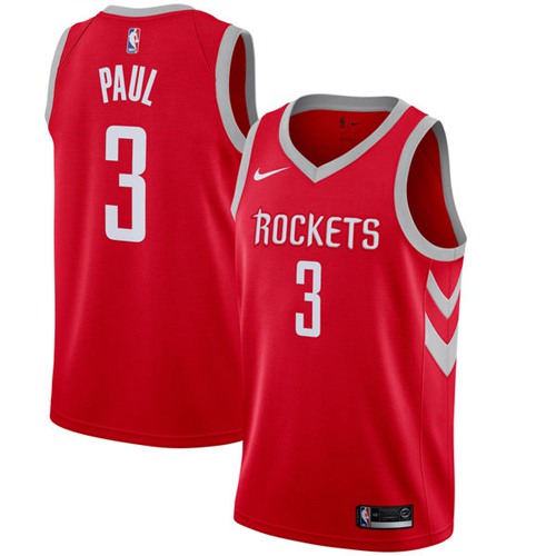 Houston Rockets #3 Chris Paul Red Swingman Icon Edition Jersey - Zenithce