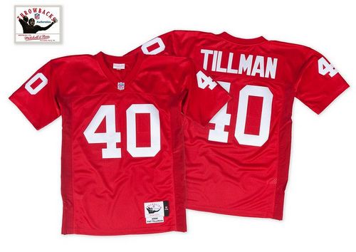 Mitchell And Ness 2000 Cardinals #40 Pat Tillman Red Throwback Stitched Jersey - Zenithce