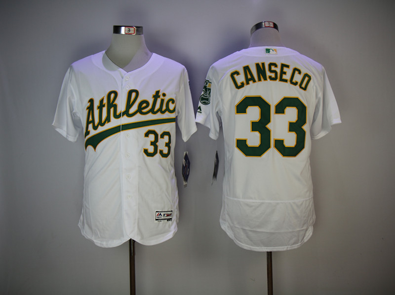 Oakland Athletics #33 Jose Canseco White Flexbase Stitched Jersey - Zenithce
