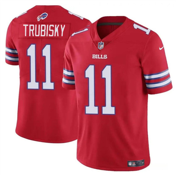 Buffalo Bills #11 Mitch Trubisky Red Vapor Untouchable Limited Stitched Jersey - Zenithce