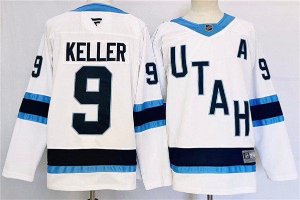 Utah Club #9 Clayton Keller White Stitched Jersey - Zenithce