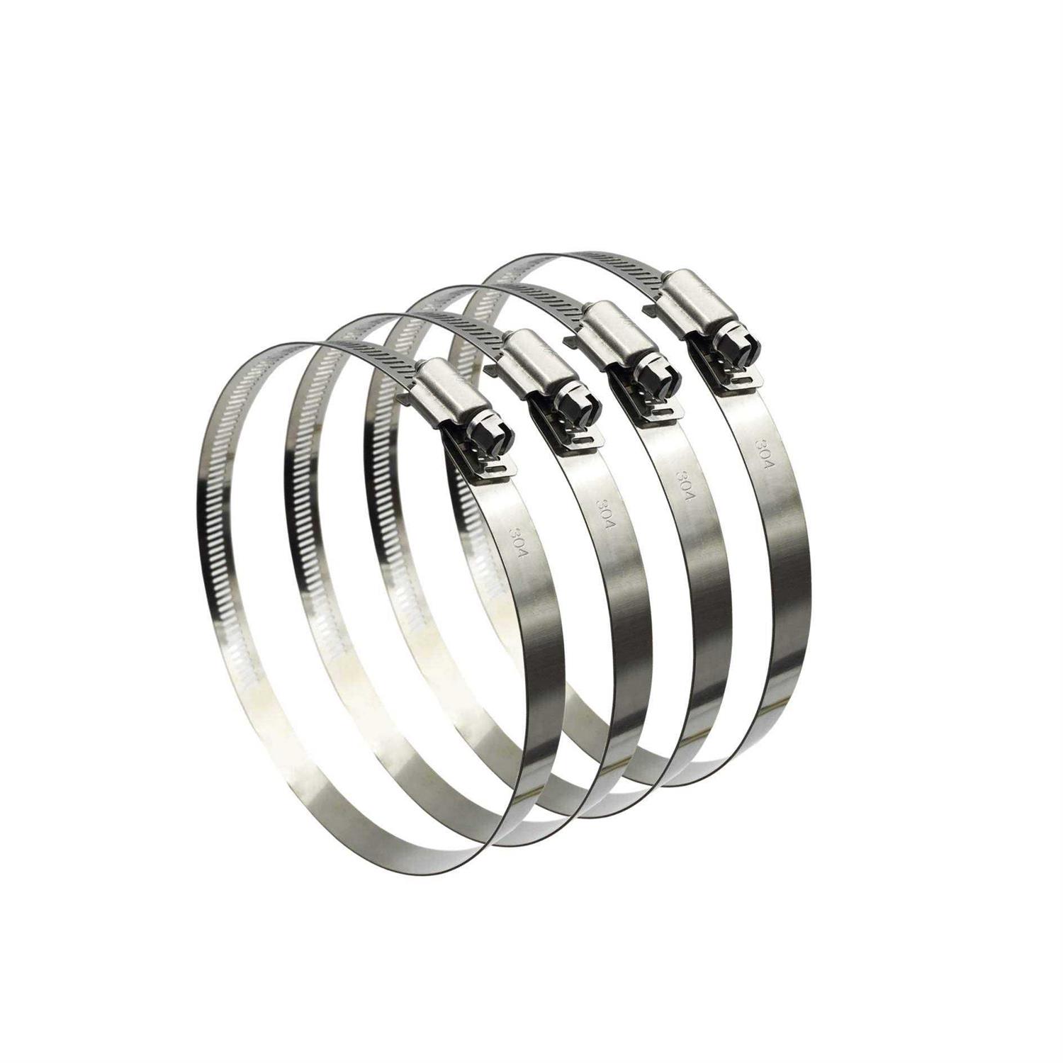 Eesteck Adjustable 304 Stainless Steel Duct Clamps Hose Clamp Pipe Clamp Air Ducting Clamp worm drive Hose Clamps - Zenithce