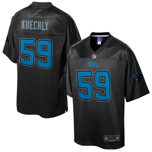 Panthers #59 Luke Kuechly Black Pro Line Black Reverse Fashion Game Nike Jersey - Zenithce