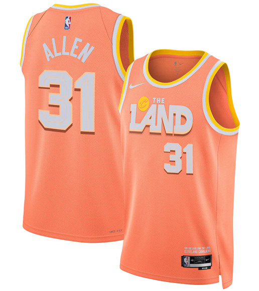 Cleveland Cavaliers #31 Jarrett Allen Orange 2025-26 City Edition Swingman Stitched Jersey - Zenithce