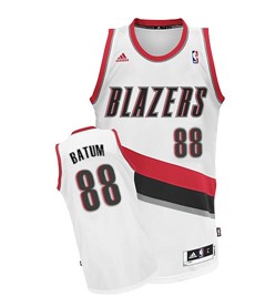 Portland Trail Blazers #88 Nicolas Batum White Swingman Jersey - Zenithce