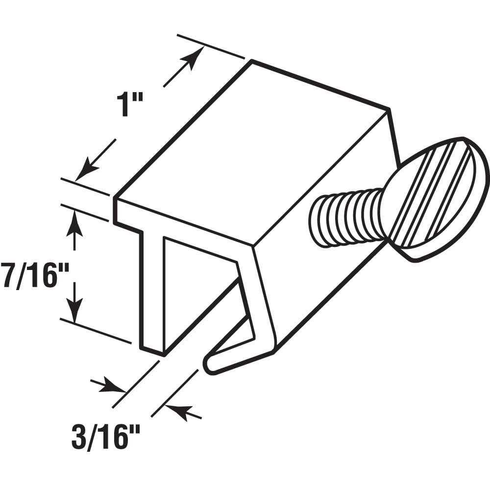 Prime-Line Aluminum Sliding Frameless Shower Door Roller Assembly M 6145 - Zenithce