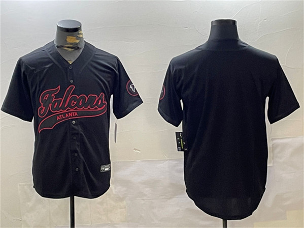 Atlanta Falcons Blank Black With Patch Cool Base Stitched Jersey - Zenithce