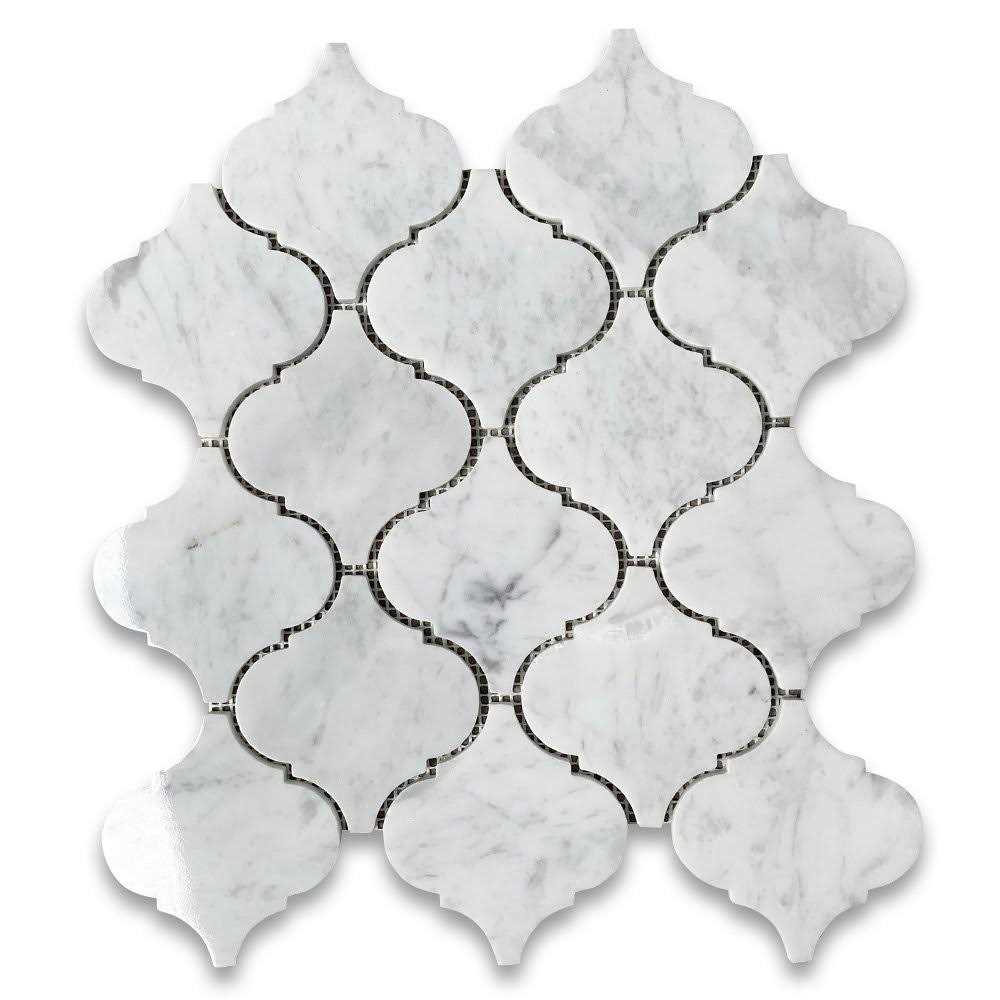 Marble Online Arabesque Marble Baroque Lantern Mosaic Tile - Zenithce