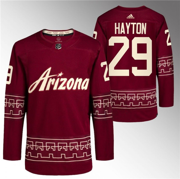 Arizona Coyotes #29 Barrett Hayton Garnet Alternate Pro Jersey - Zenithce
