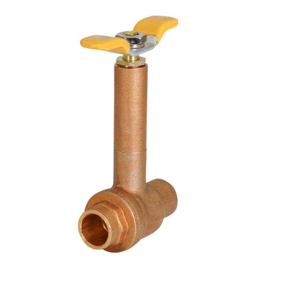 The Plumber’s Choice Premium Brass Ball Valve with Long Bonnet and T-Handle - Zenithce