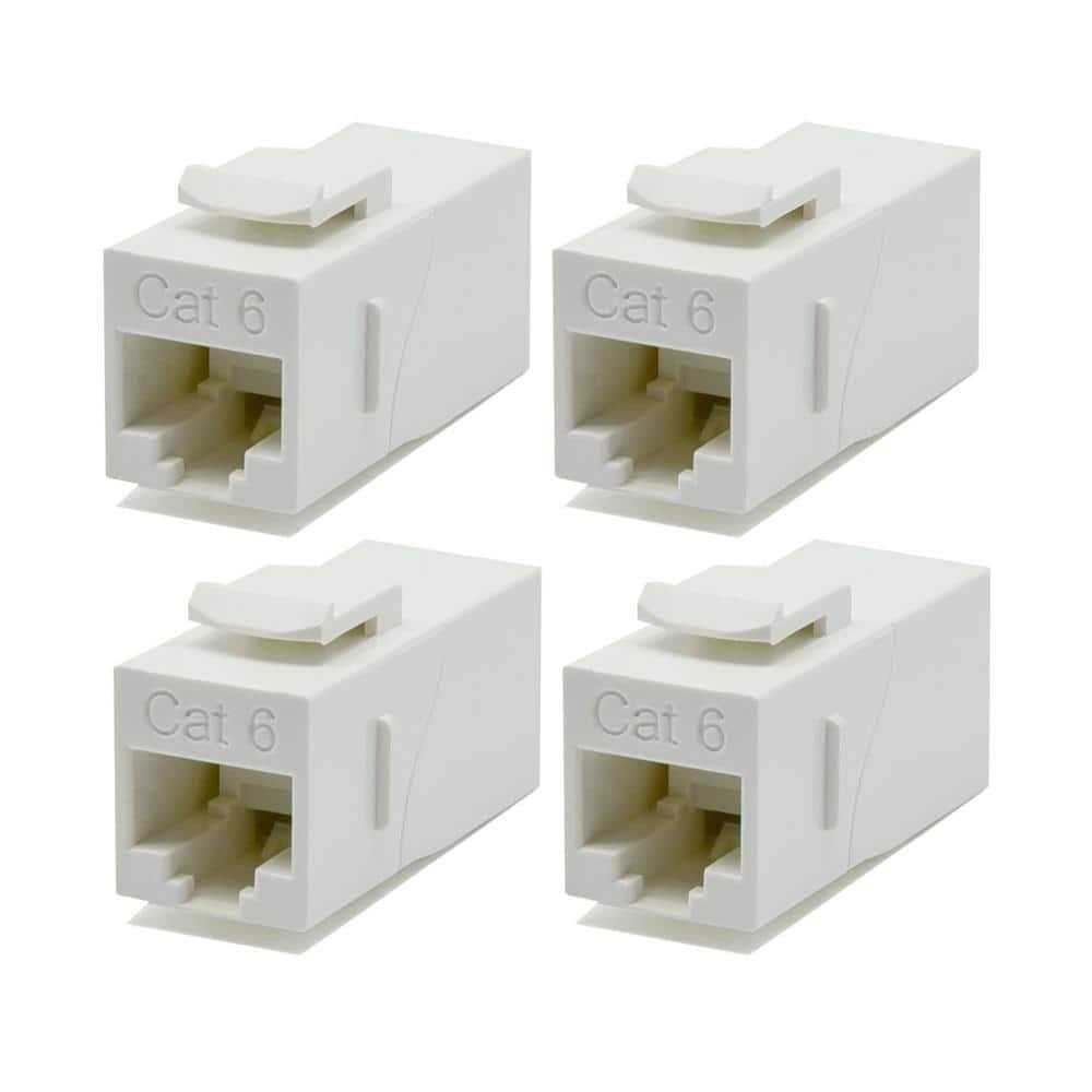 Revo Rj45 Female to Female Keystone Style Indoor Network Coupler - Zenithce