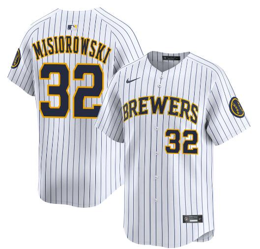 Milwaukee Brewers #32 Jacob Misiorowski White Alternate Limited Stitched Jersey - Zenithce