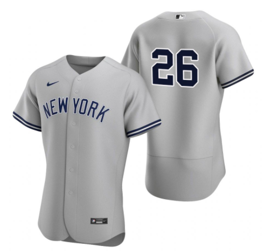 New York Yankees White #26 DJ LeMahieu Grey Flex Base Stitched Jersey - Zenithce