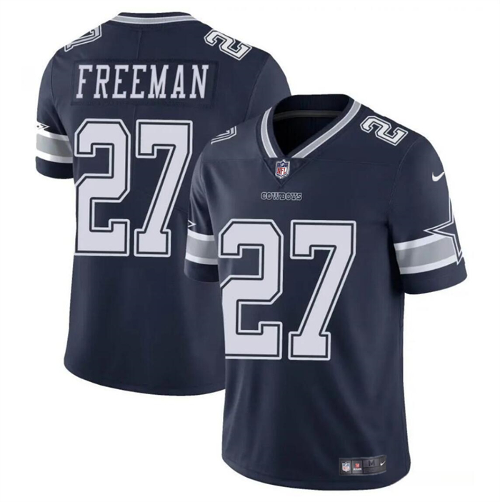 Dallas Cowboys #27 Royce Freeman Navy Vapor Untouchable Limited Stitched Jersey - Zenithce
