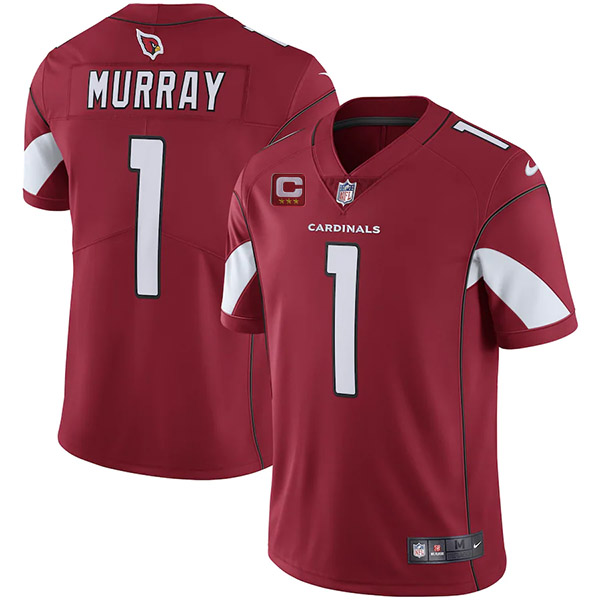 Arizona Cardinals 2022 #1 Kyler Murray Red With 3-Star C Patch Vapor Untouchable Limited Stitched Jersey - Zenithce