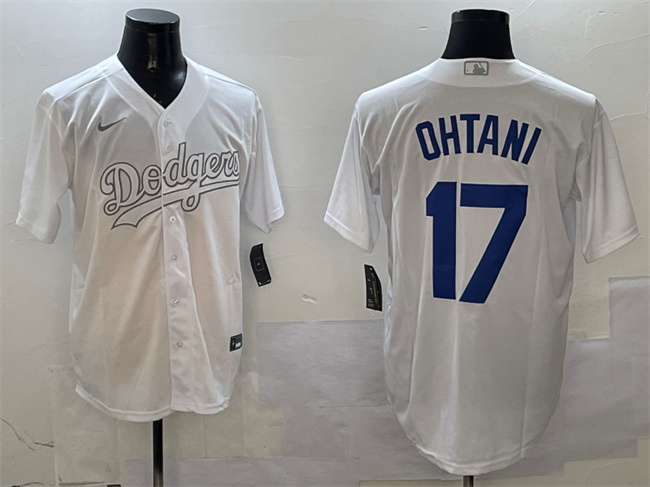 Los Angeles Dodgers #17 Shohei Ohtani White Fashion Cool Base Stitched Jersey - Zenithce