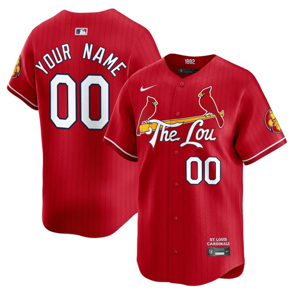 St. Louis Cardinals Custom Red 2024 City Connect Limited Stitched Jersey - Zenithce