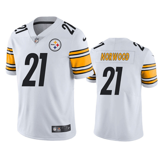 Pittsburgh Steelers #21 Tre Norwood White Vapor Untouchable Limited Stitched Jersey - Zenithce