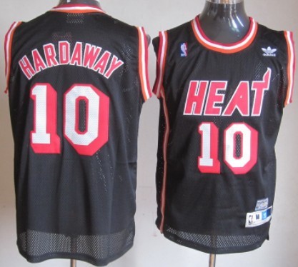 Miami Heat #10 Tim Hardaway Black Swingman Throwback Jersey - Zenithce