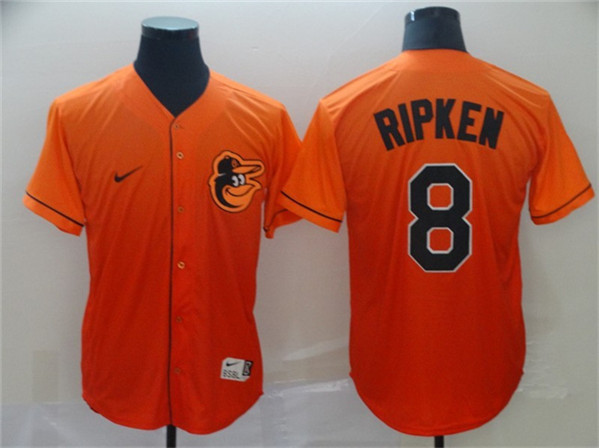 Baltimore Orioles #8 Cal Ripken Jr. Orange Fade Stitched Jersey - Zenithce