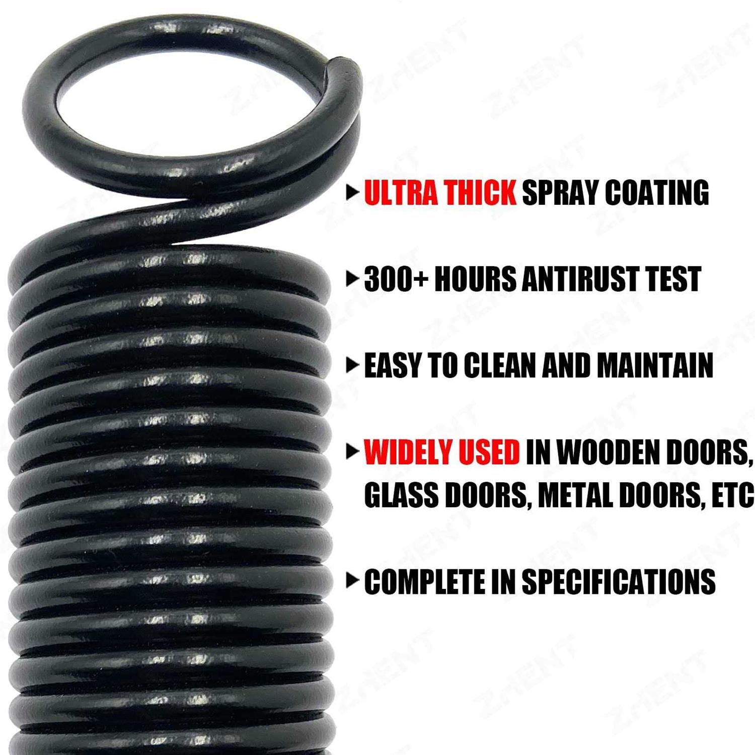 ZhenT Heavy Duty Replacement Extension Garage Door Spring Stretch Spring 2-Pack - Zenithce