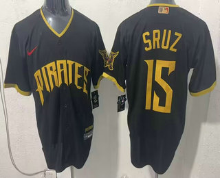 Pittsburgh Pirates #15 Oneil Cruz Black 2026 City Connect Stadium Jersey - Zenithce