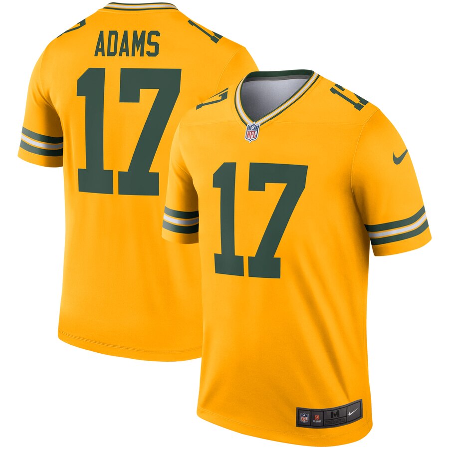 Green Bay Packers Davante Adams Nike Gold Inverted Legend Jersey - Zenithce