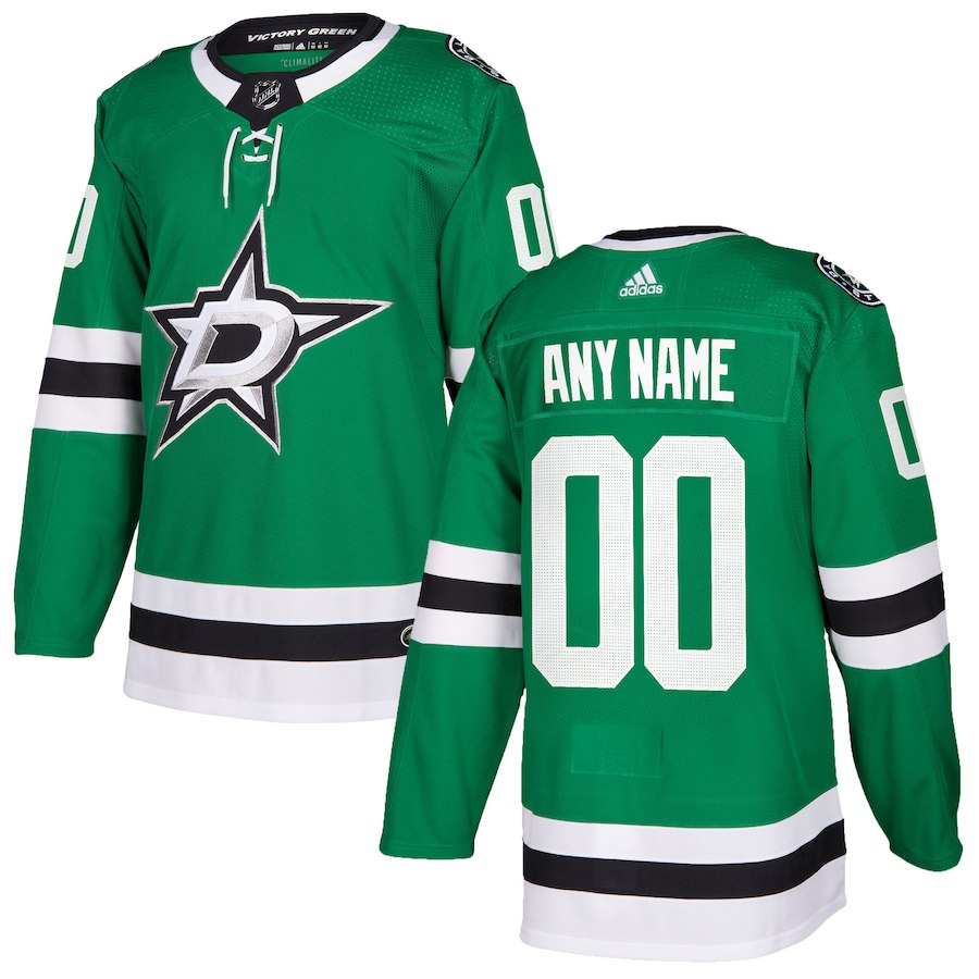 Dallas Stars Custom Name Number Green NHL Stitched Jersey - Zenithce