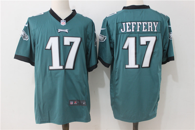 Philadelphia Eagles #17 Alshon Jeffery Nike Green Stitched Game Jersey - Zenithce