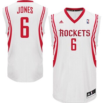 Houston Rockets #6 Terrence Jones White Swingman Jersey - Zenithce