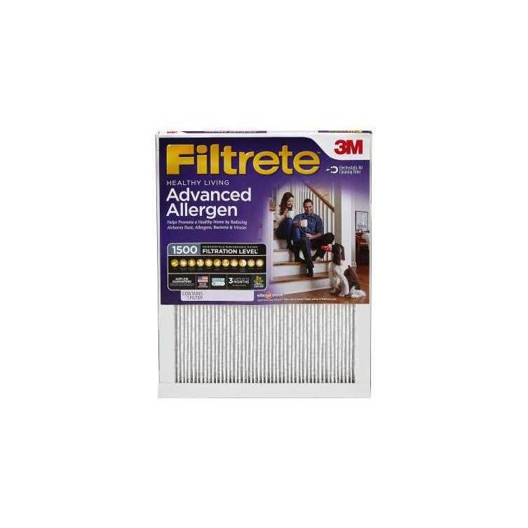 Filtrete Healthy Living Advanced Allergen Reduction HVAC Furnace Air Filter - Zenithce