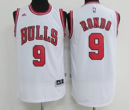 Chicago Bulls #9 Rajon Rondo White Revolution 30 Swingman Adidas Jersey - Zenithce