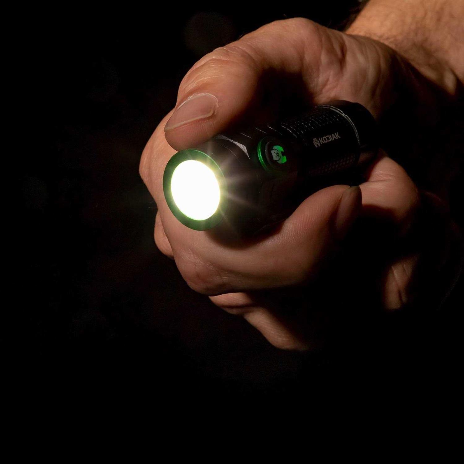 Kodiak Kolossus Rechargeable Tactical Flashlight COB LED Light Output 15K Lumens - Zenithce