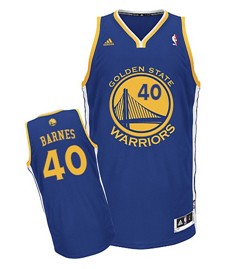 Golden State Warriors #40 Harrison Barnes Blue Swingman Jersey - Zenithce