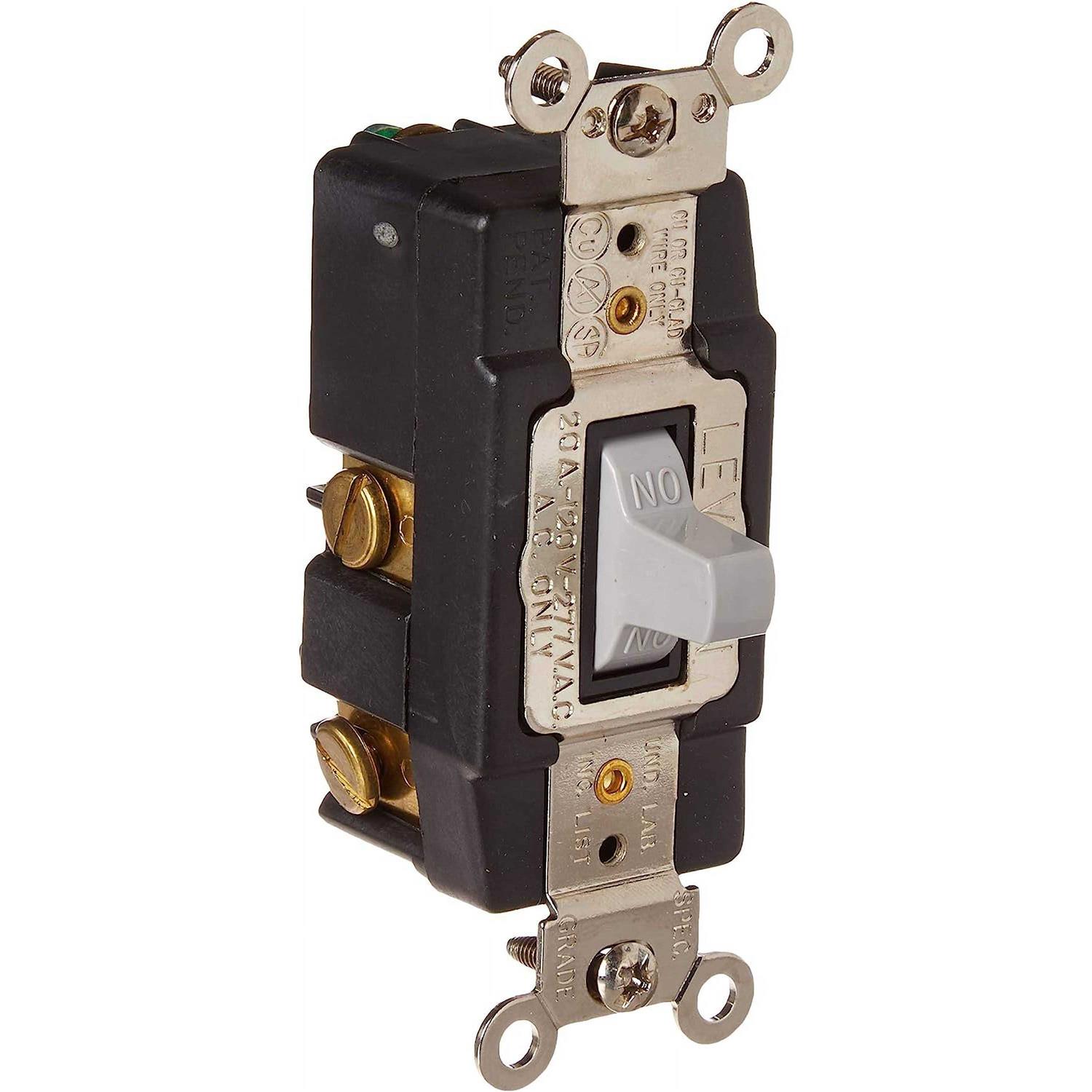 Leviton 1254-W 15 Amp Industrial Grade Heavy Duty 4-in-1 Grounding Outlet - Zenithce