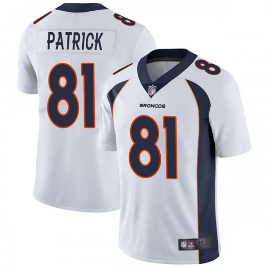 Denver Broncos #81 Tim Patrick White Vapor Untouchable Limited Stitched Jersey - Zenithce