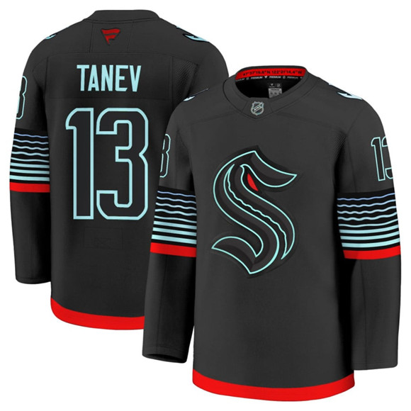 Seattle Kraken #13 Brandon Tanev Black Alternate Stitched Jersey - Zenithce