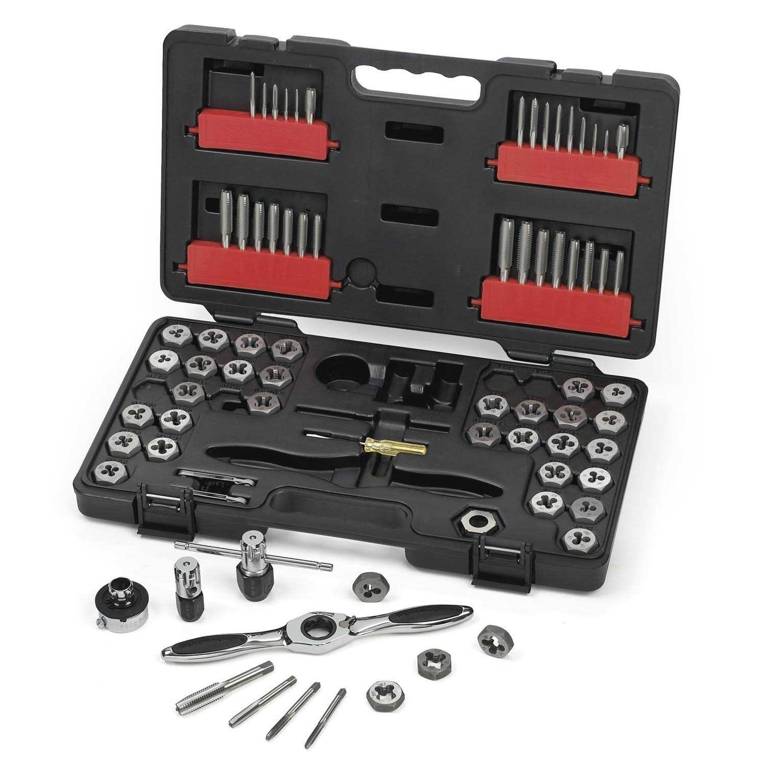 GearWrench 3887 SAE/Metric Ratcheting Tap and Die Set - Zenithce