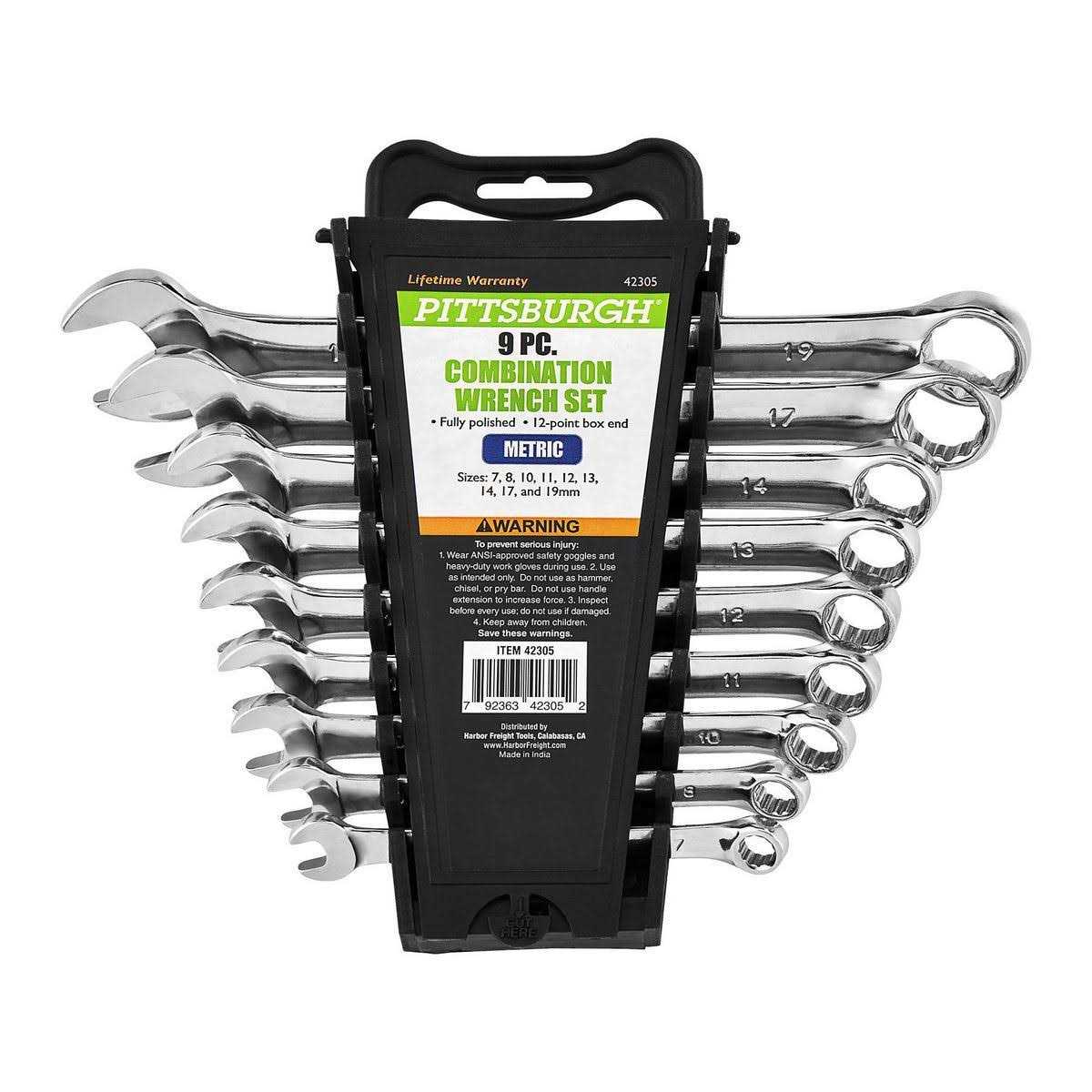 Pittsburgh Flex-Head SAE Ratcheting Combination Wrench Set - Zenithce