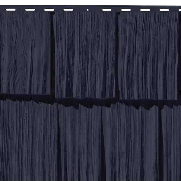 Novik Shake HS 18.75 in. x 48.38 in. Hand-Split Shake 49.36 Sq. ft. per Box Plastic Shake Vinyl Siding - Zenithce