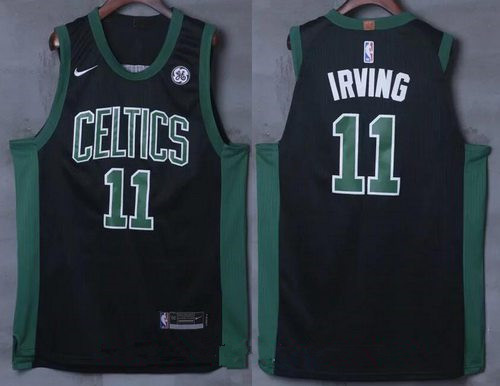 Boston Celtics #11 Kyrie Irving Black 2017-2018 Swingman General Electric Stitched Jersey - Zenithce