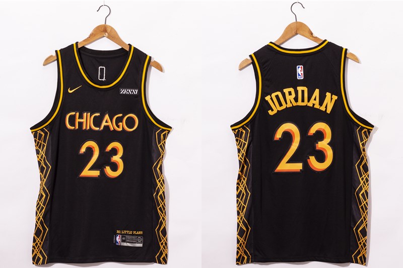 Chicago Bulls #23 Michael Jordan NEW Black 2021 Swingman City Edition Jersey - Zenithce