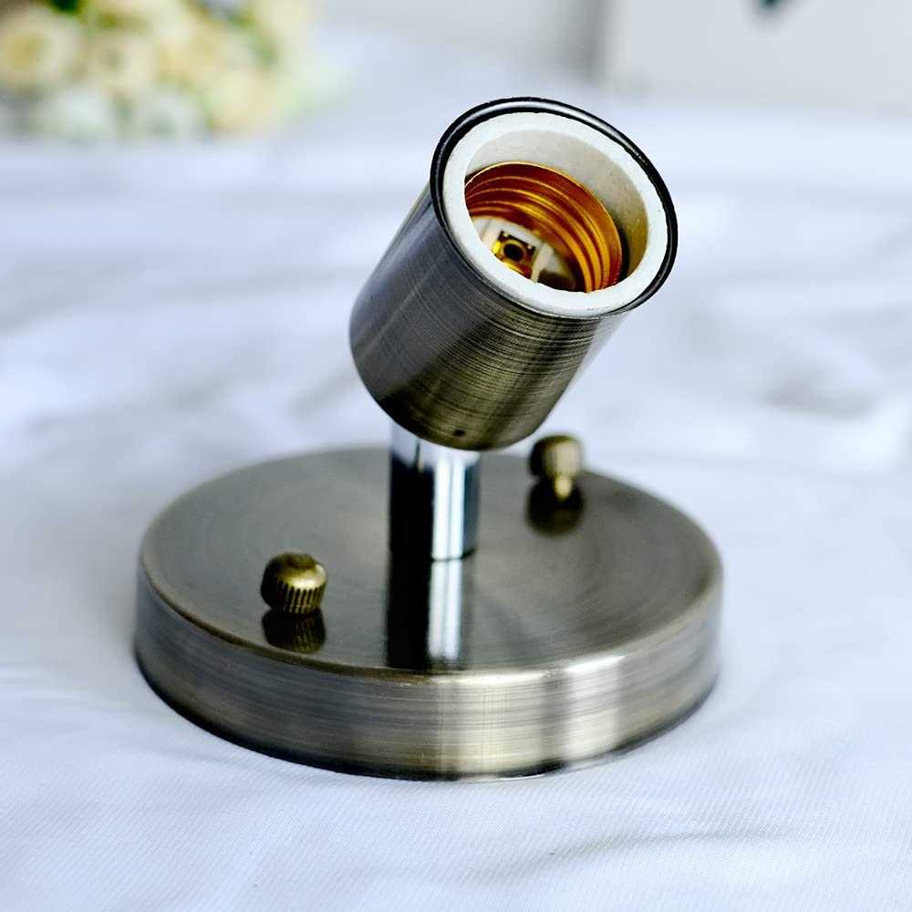 TIANFAN E26 180 Degree Modern Adjustable Ceiling Lamp Wall Mounted Light Bulb Holder Socket - Zenithce