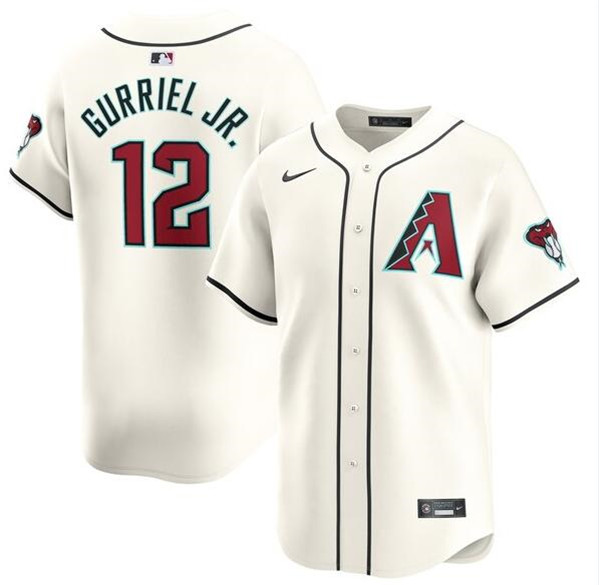 Arizona Diamondbacks #12 Lourdes Gurriel Jr. 2023 24 Cream Cool Base Stitched Jersey - Zenithce