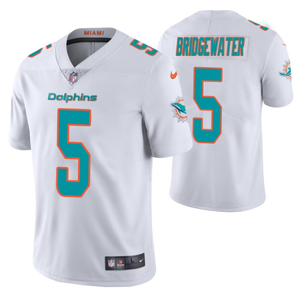 Miami Dolphins #5 Teddy Bridgewater White Vapor Untouchable Limited Stitched Football Jersey - Zenithce