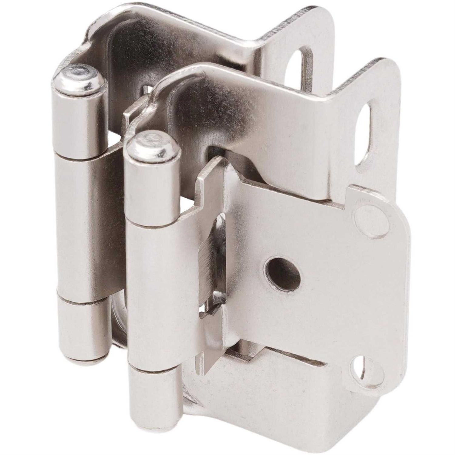 DecoBasics 1/2 Overlay Partial Wrap Semi Wrap Self Closing Cabinet Hinges - Zenithce