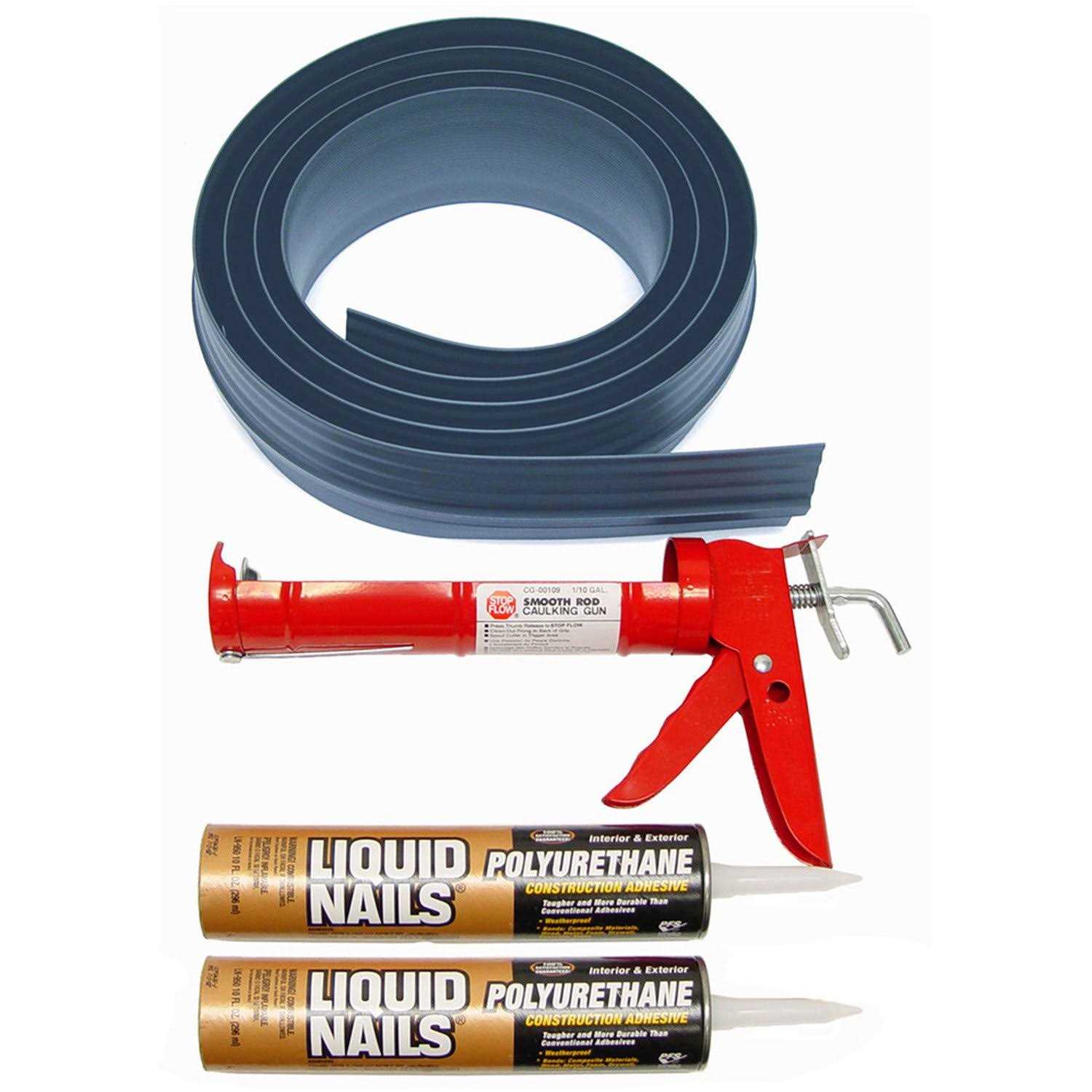 Tsunami Seal Gray Garage Door Threshold Kit - Zenithce