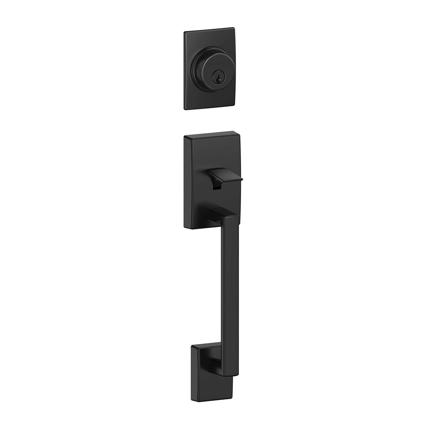 Schlage F58 GRW 622 Greenwich Single Cylinder Exterior Entrance Handleset F58GRW622 - Zenithce