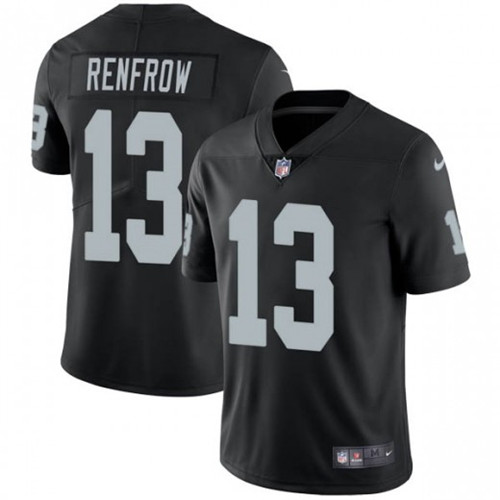 Raiders #13 Hunter Renfrow Black Vapor Untouchable Limited Stitched Jersey - Zenithce